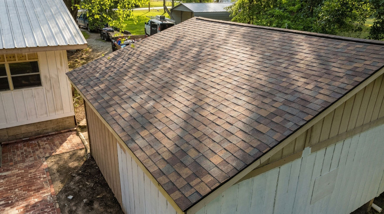 New shingle roof installation by Premier Roofing & More